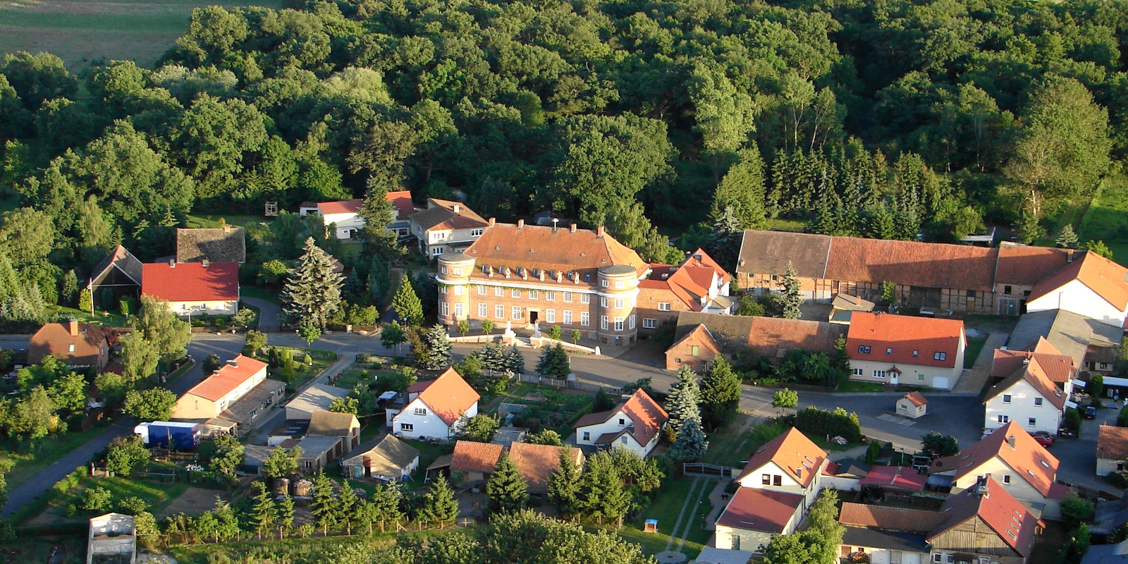 Schloss Dorst Luftbildaufnahme